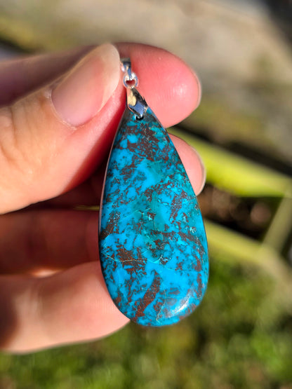 pendentif en Chrysocolle du Congo