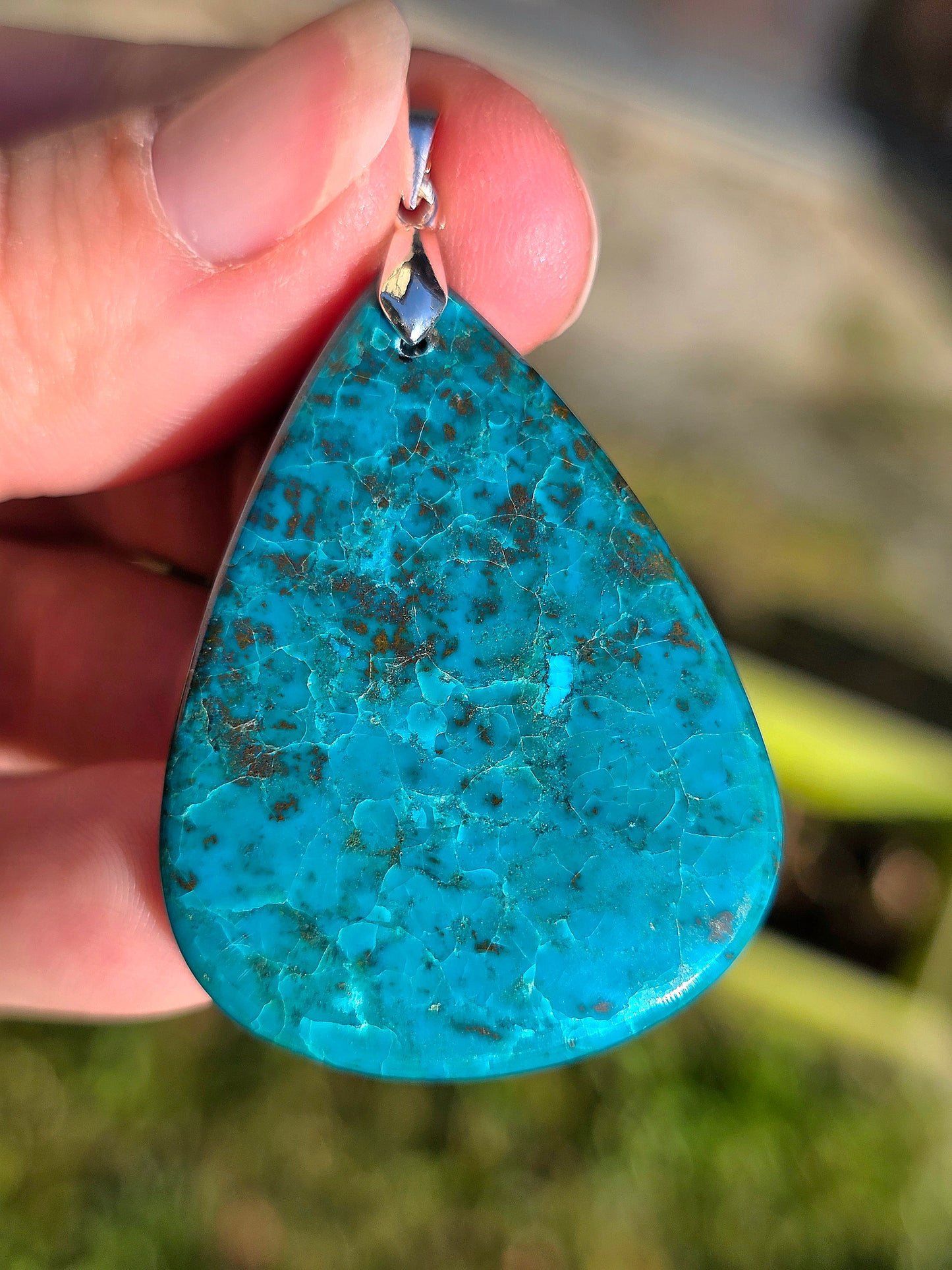 pendentif en Chrysocolle du Congo