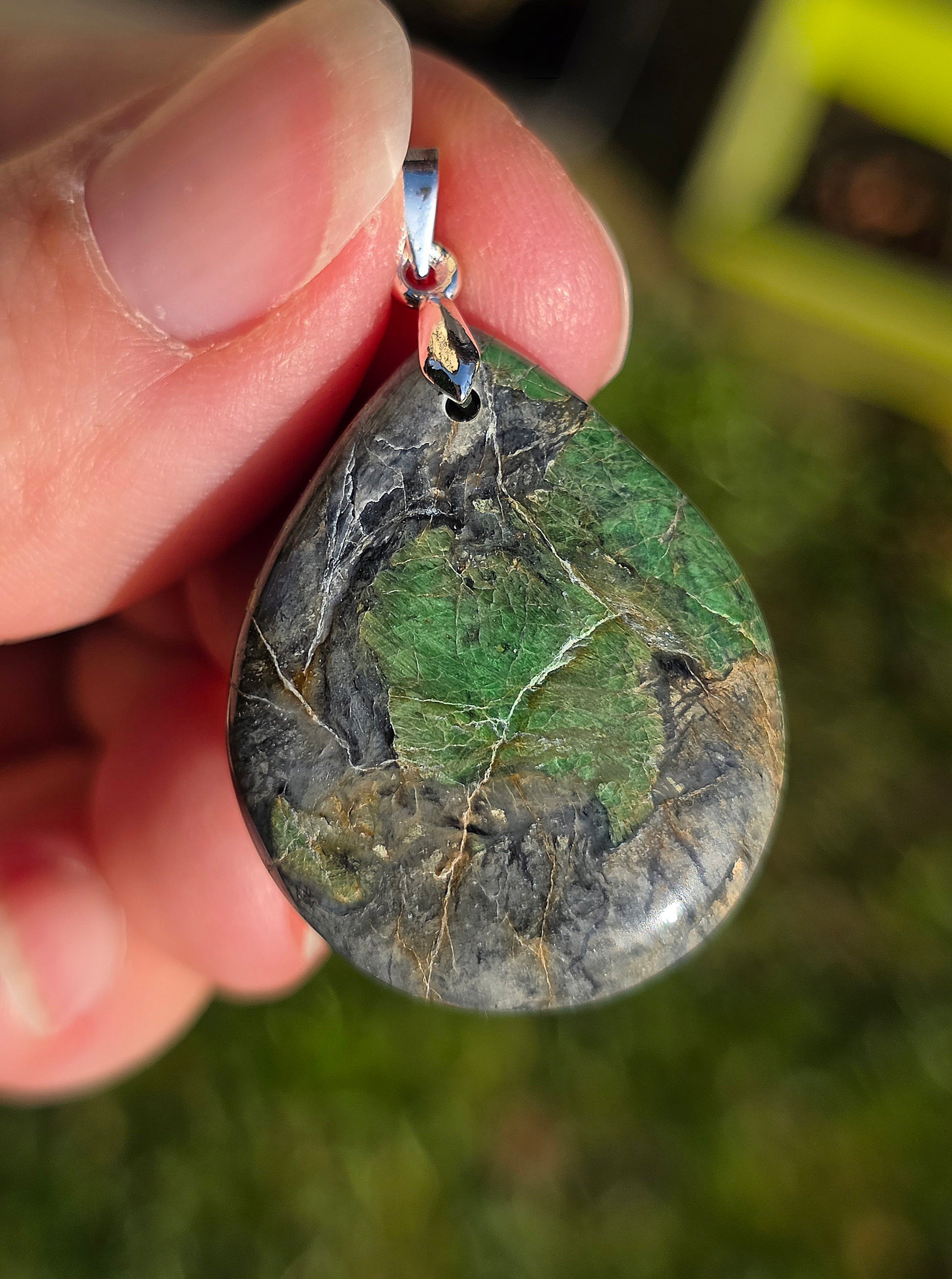 Pendentif en Smaragdite de Corse France