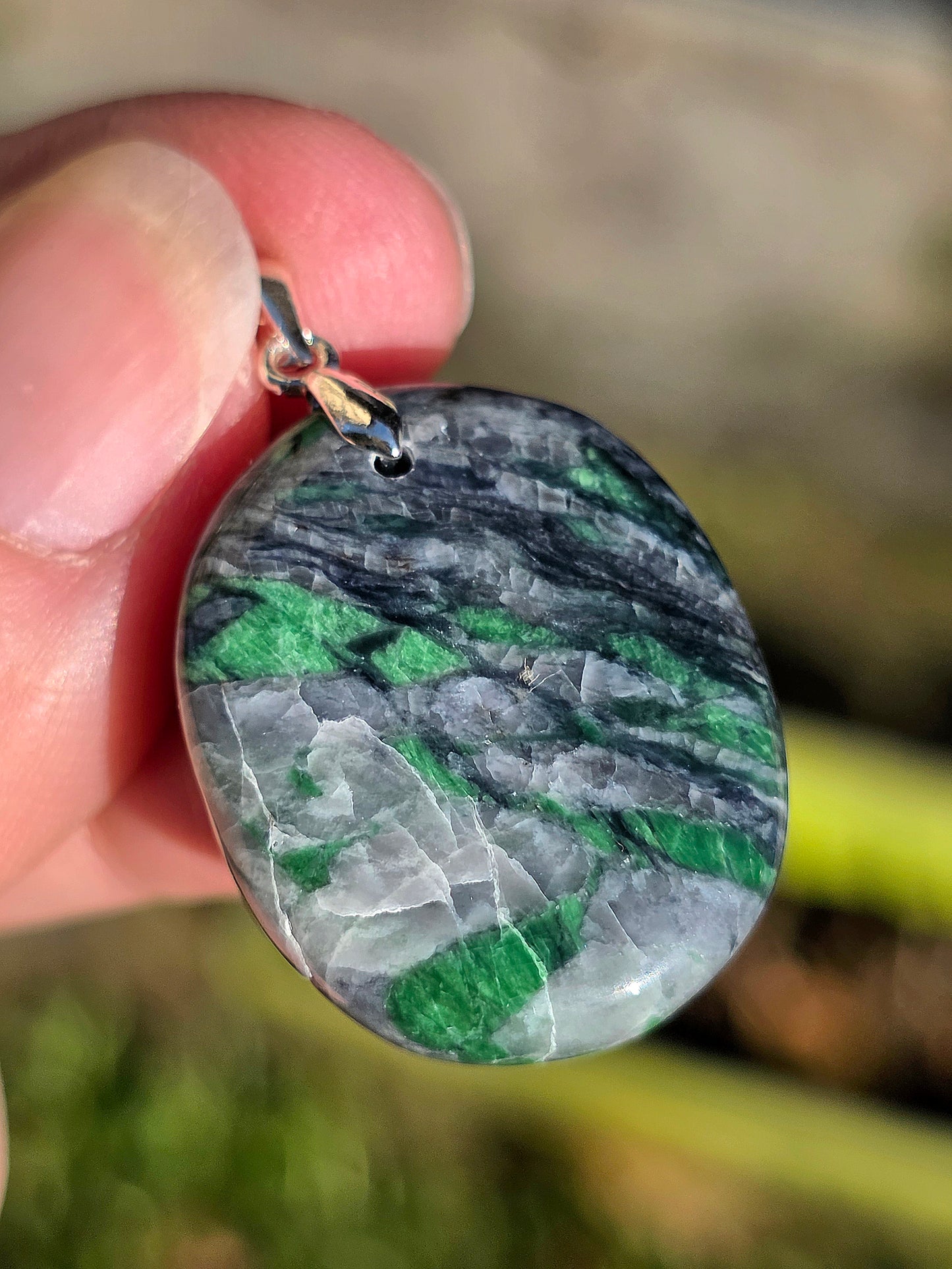 Pendentif en Smaragdite de Corse France