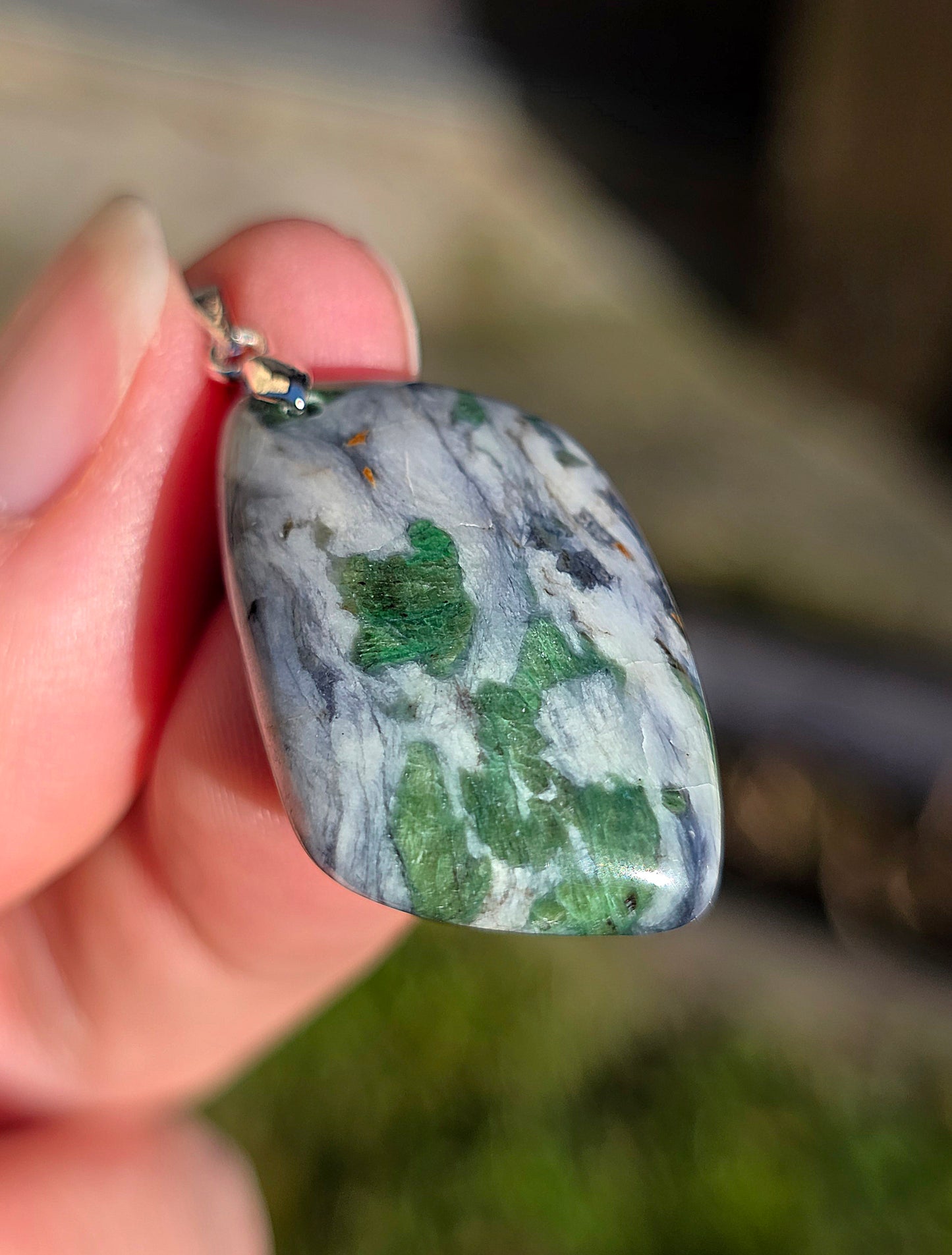 Pendentif en Smaragdite de Corse France