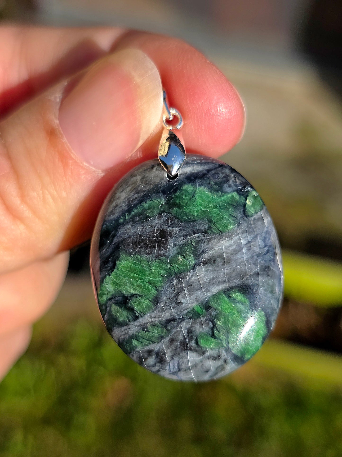 Pendentif en Smaragdite de Corse France