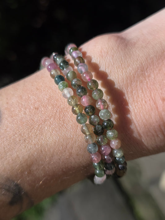 bracelet en Tourmaline multicolore
