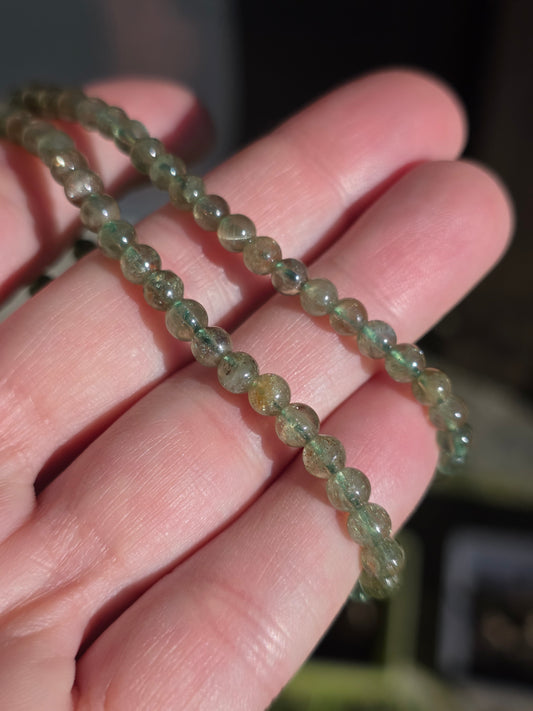 bracelet en Apatite verte