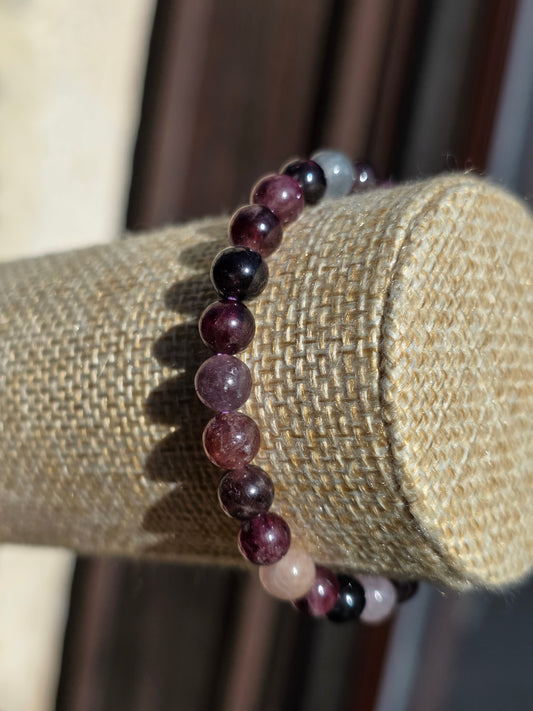 bracelet rare en Spinelle rouge du Sri Lanka