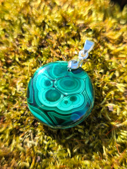 pendentif en Malachite du Congo