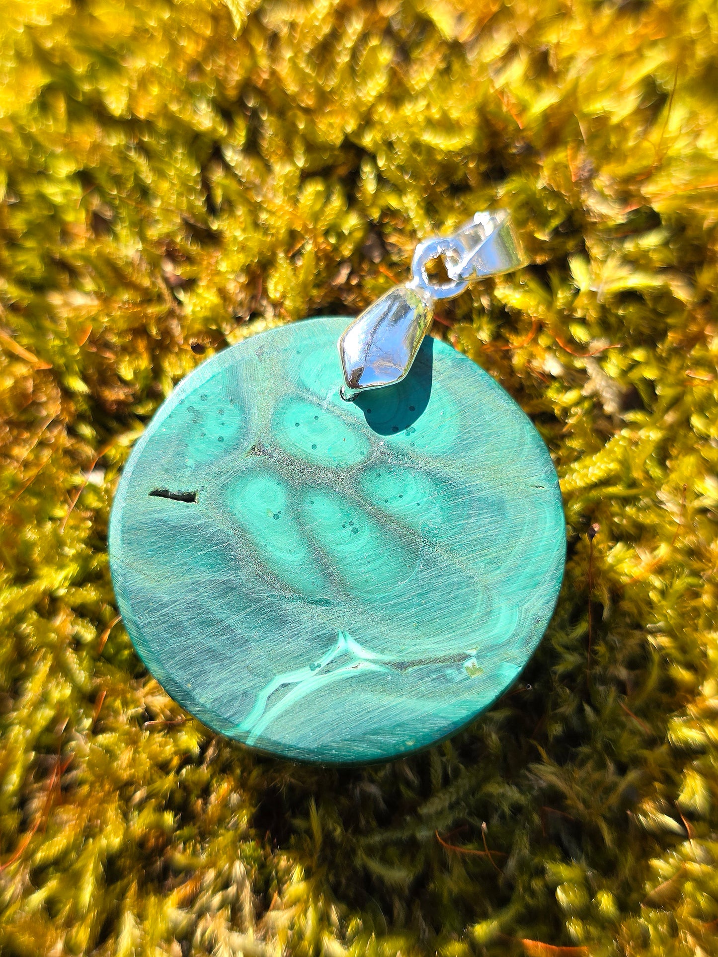 pendentif en Malachite du Congo