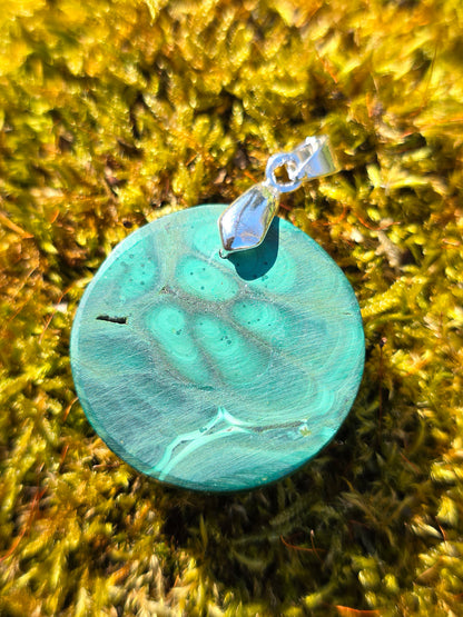 pendentif en Malachite du Congo