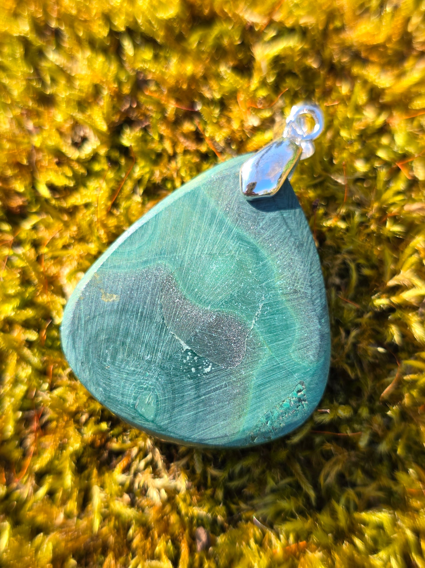 pendentif en Malachite du Congo