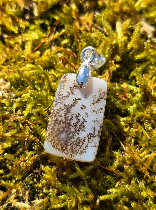 pendentif en Agate dendritique de Turquie