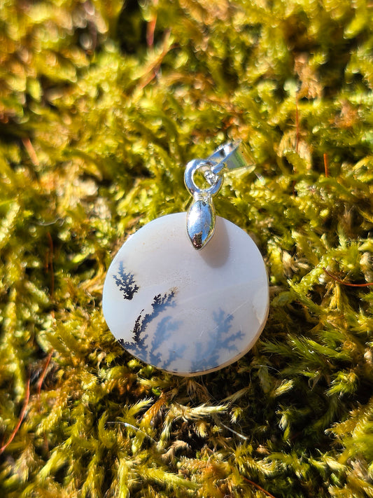 pendentif en Agate dendritique de Turquie