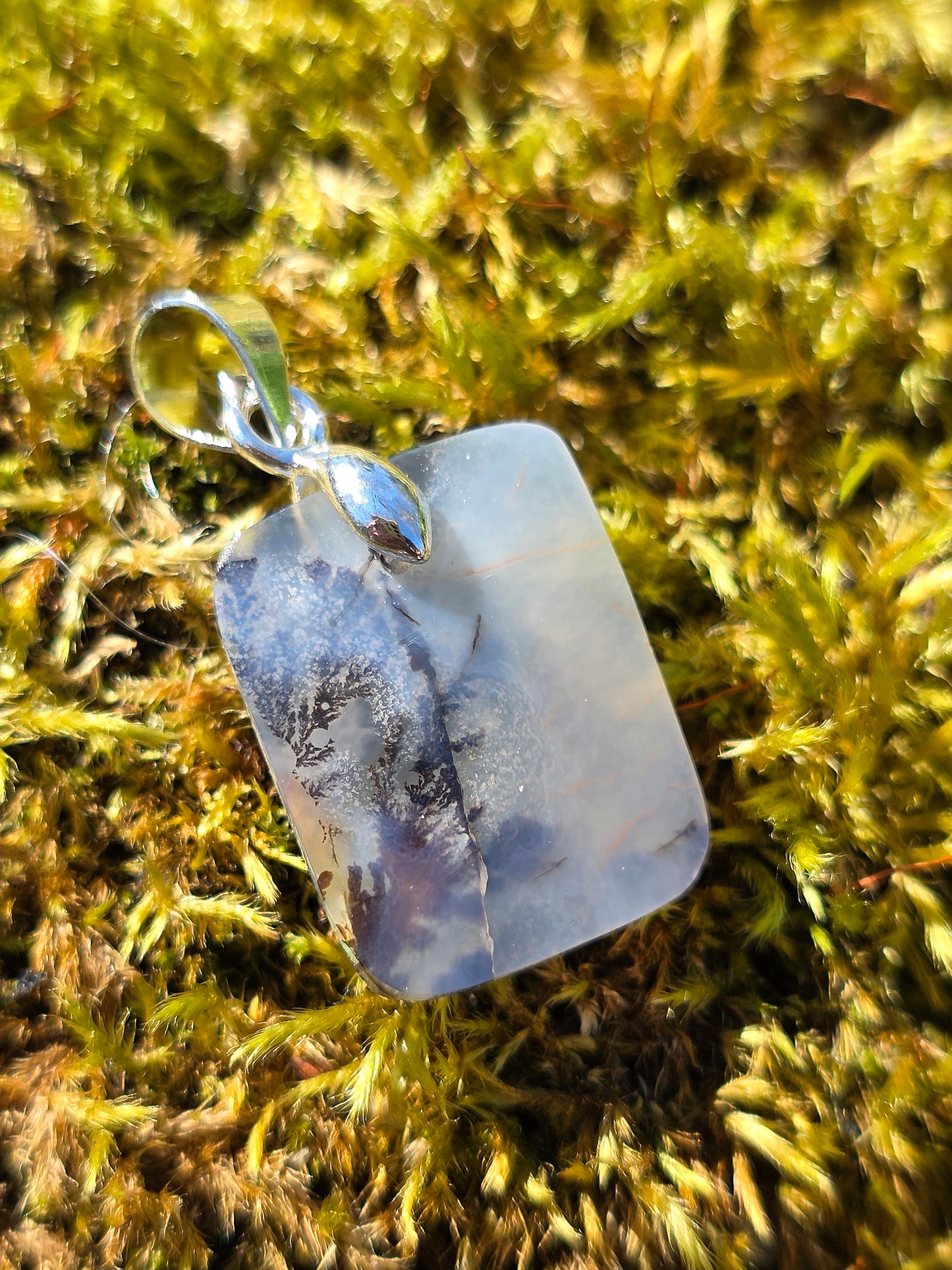 pendentif en Agate dendritique de Turquie