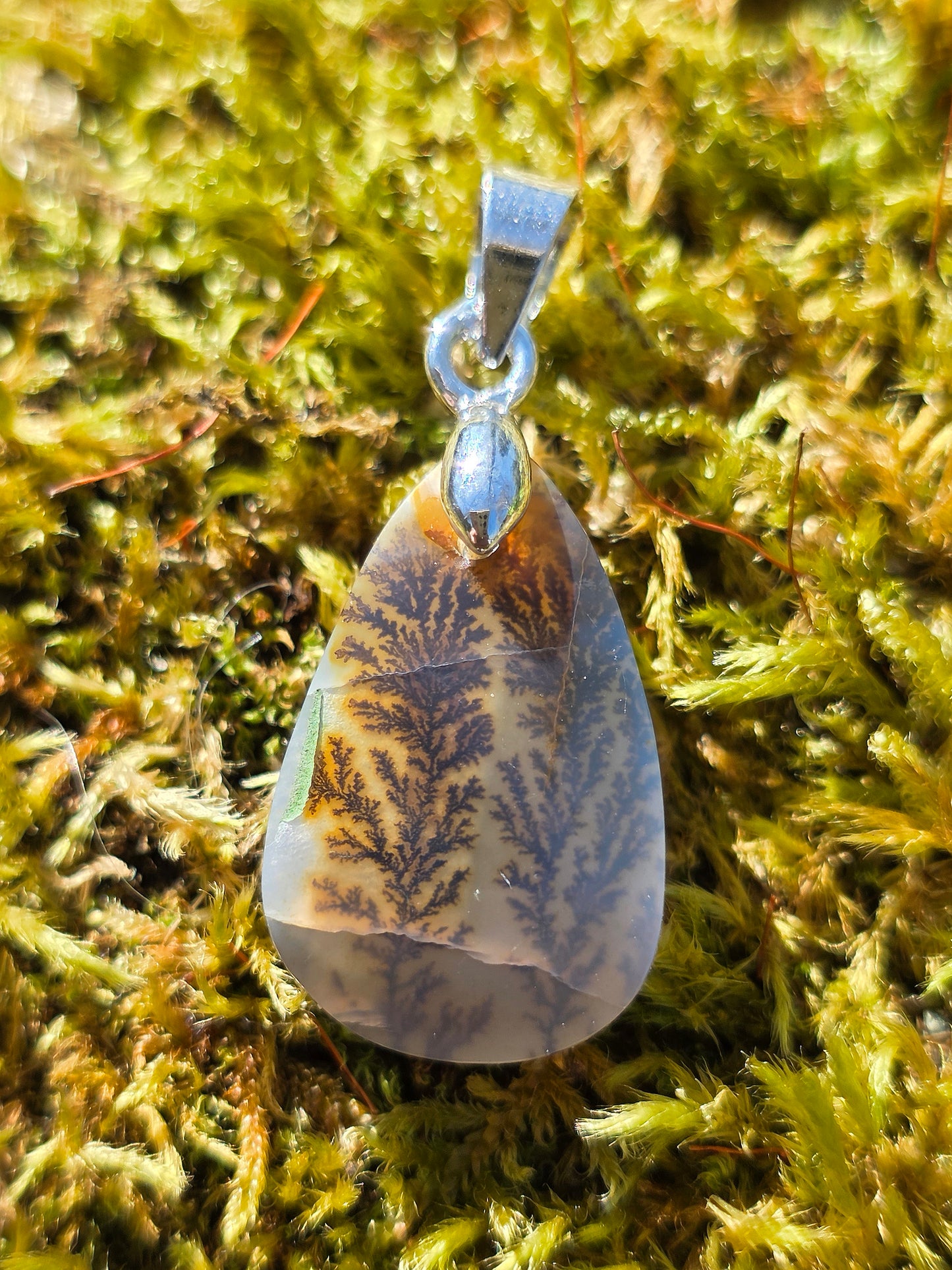 pendentif en Agate dendritique de Turquie