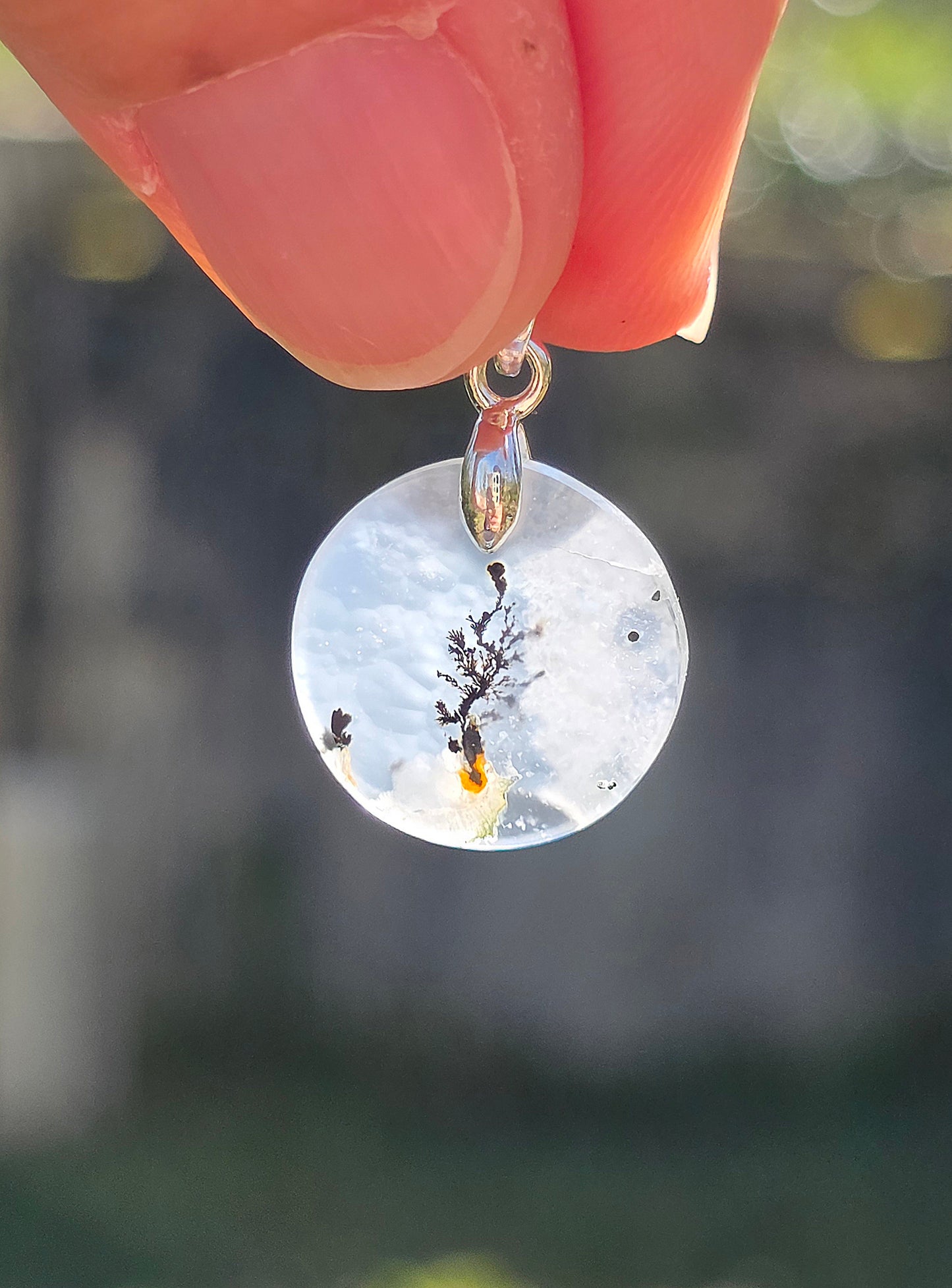 pendentif en Agate dendritique de Turquie