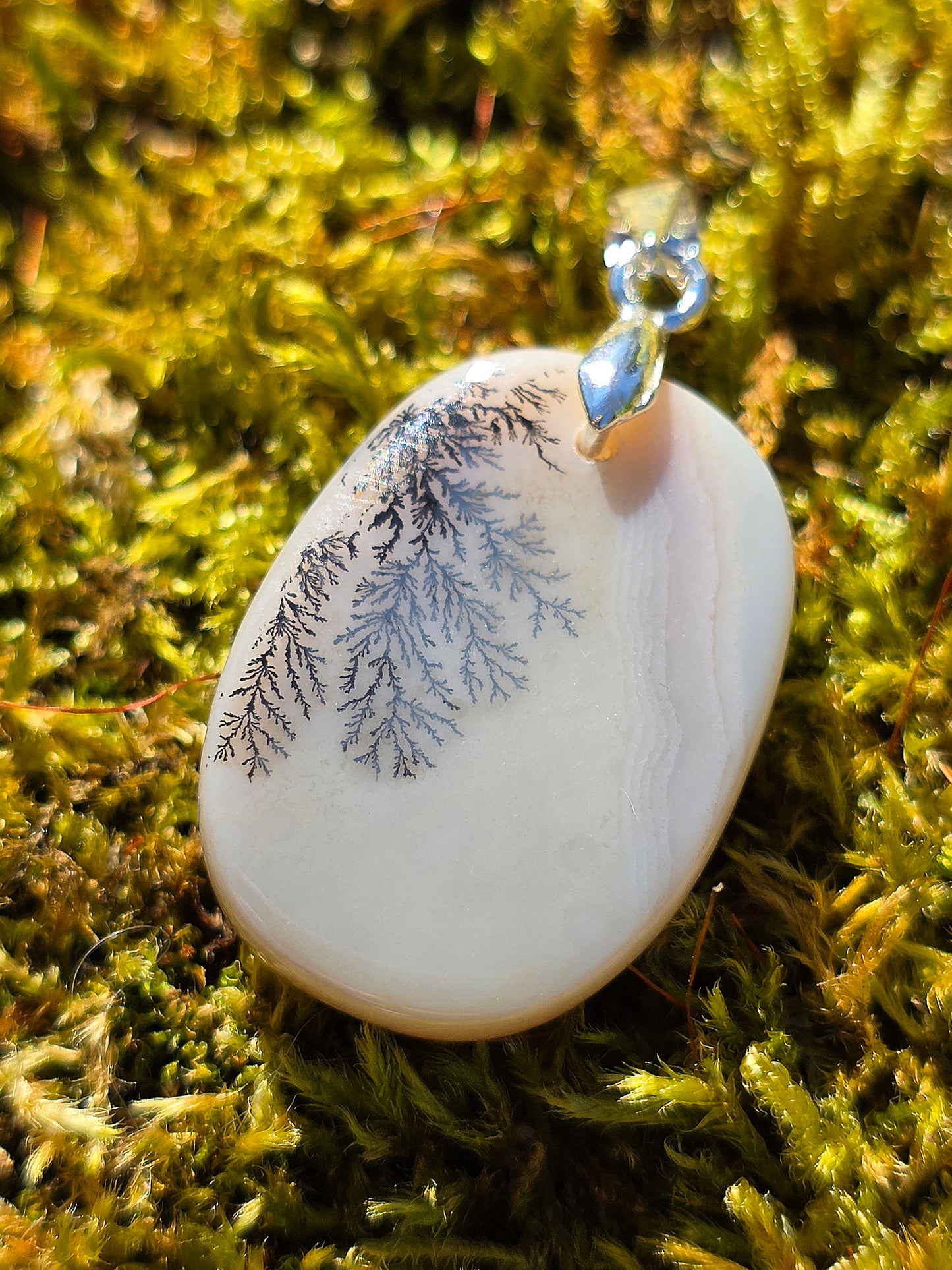 pendentif en Agate dendritique de Turquie
