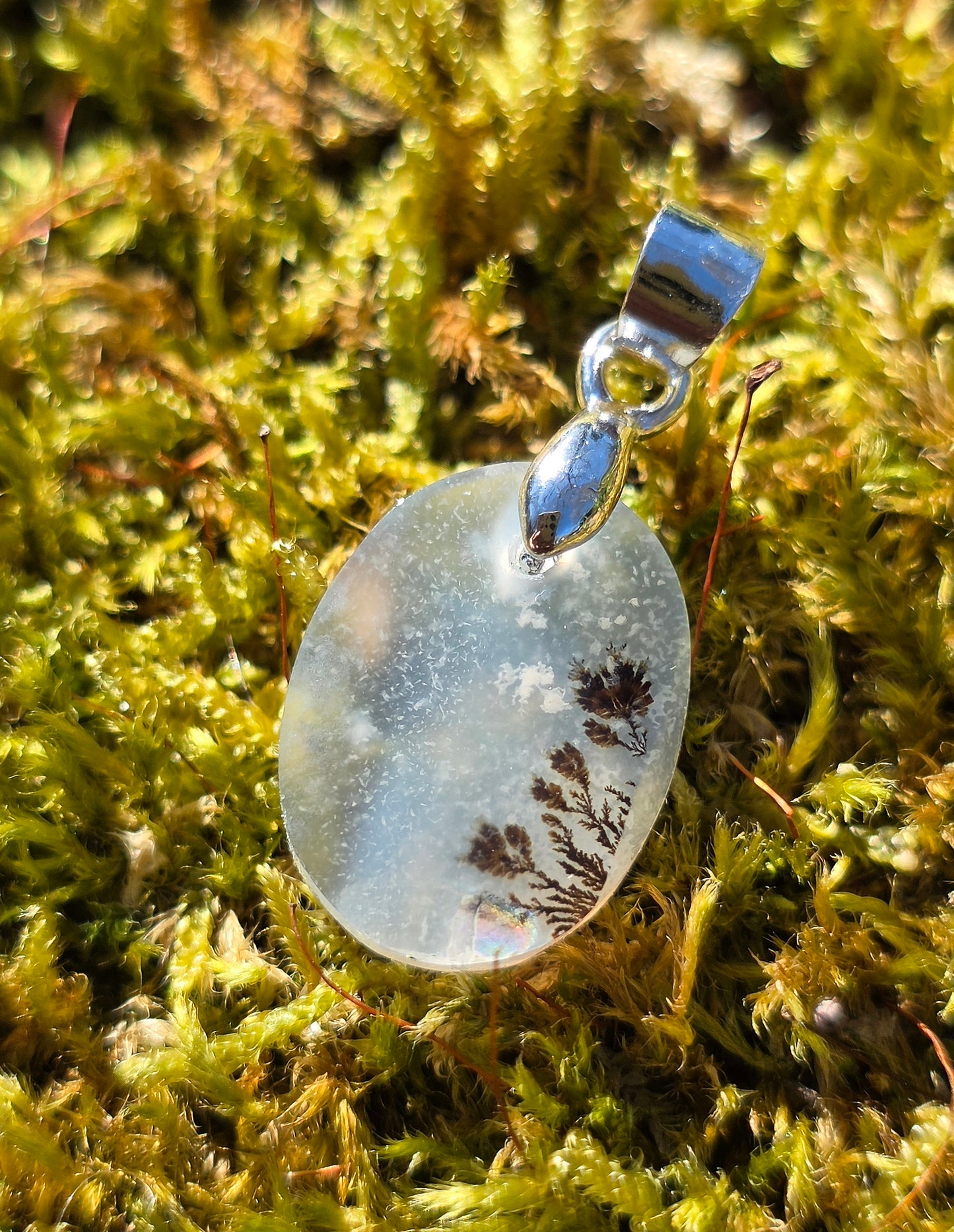 pendentif en Agate dendritique de Turquie