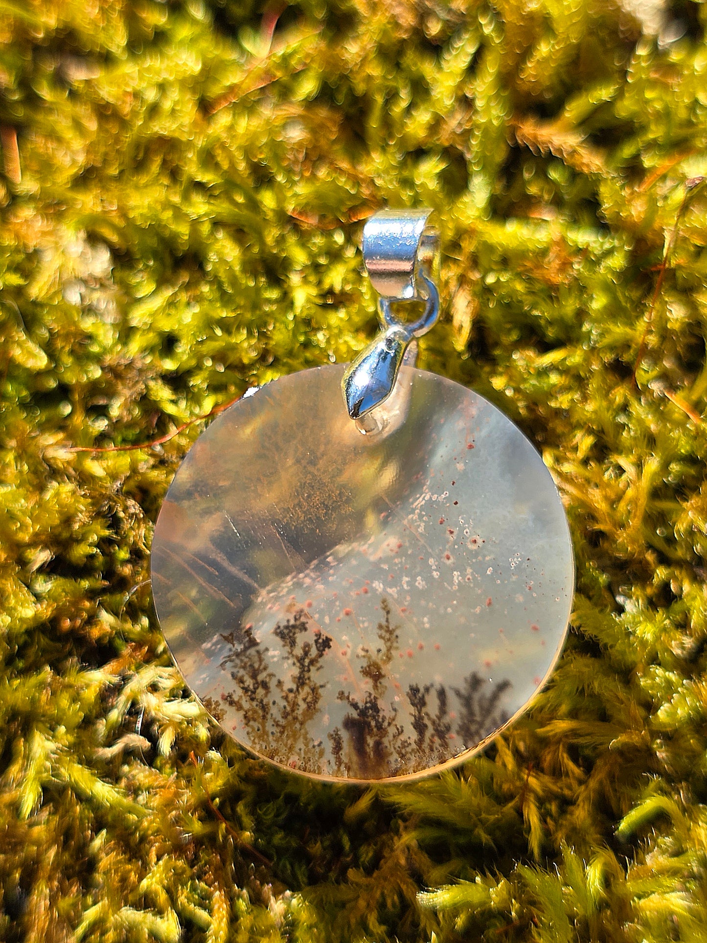 pendentif en Agate dendritique de Turquie