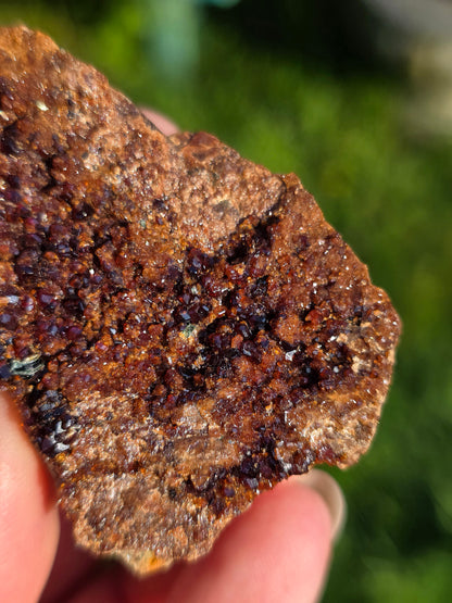  Grenat Hessonite brut Italie avec Pyrite