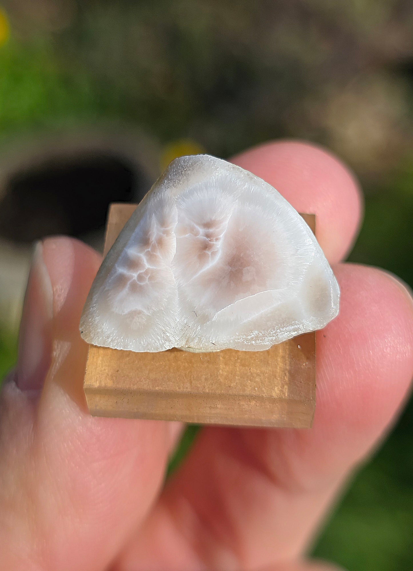 Natrolite d'Indonésie sur socle