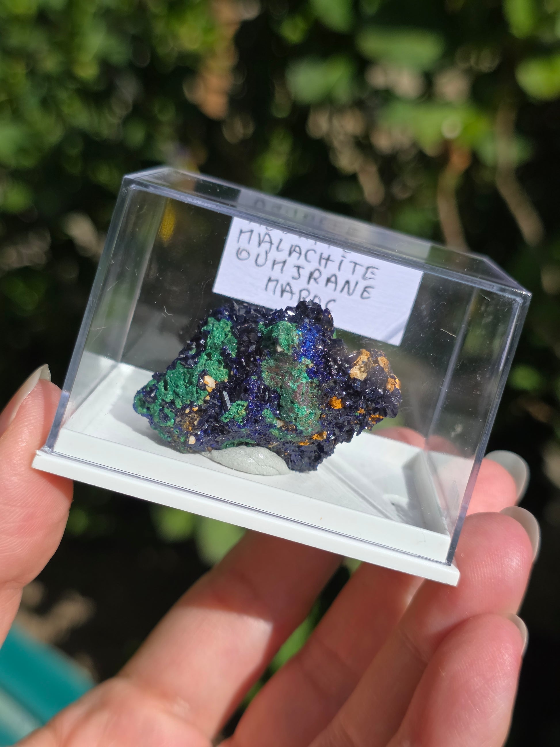 Azurite avec Malachite du Maroc