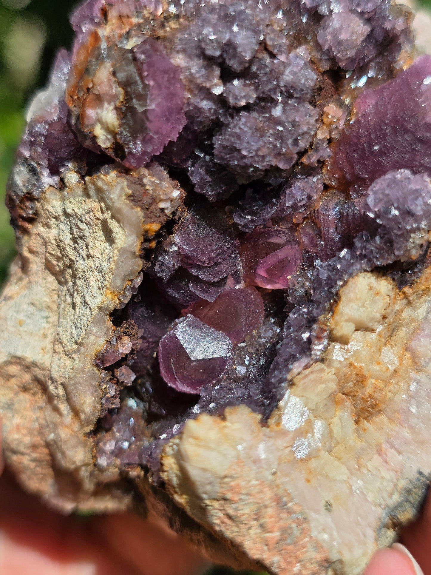 Géode Cobaltocalcite du Maroc