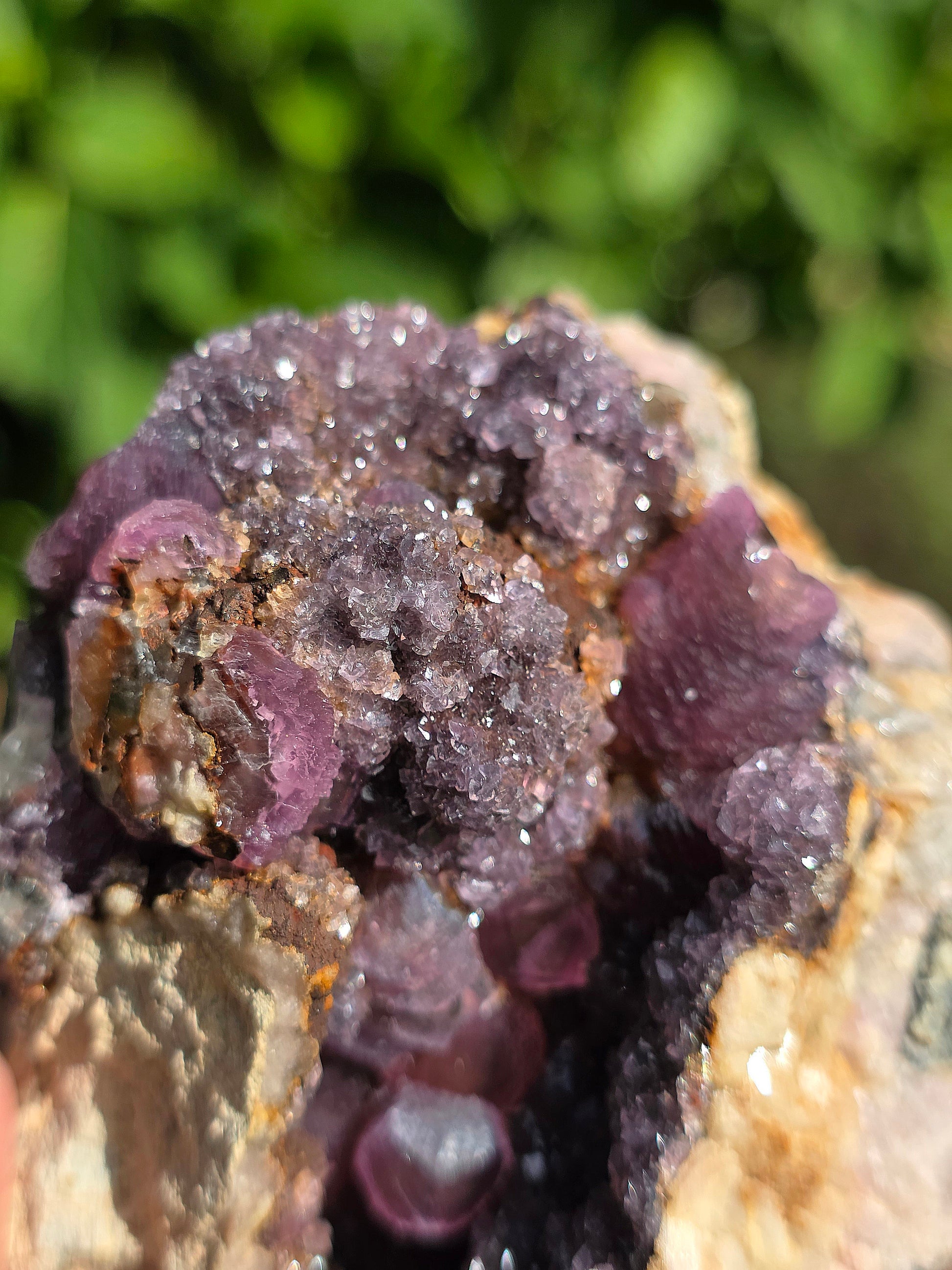 Géode Cobaltocalcite du Maroc