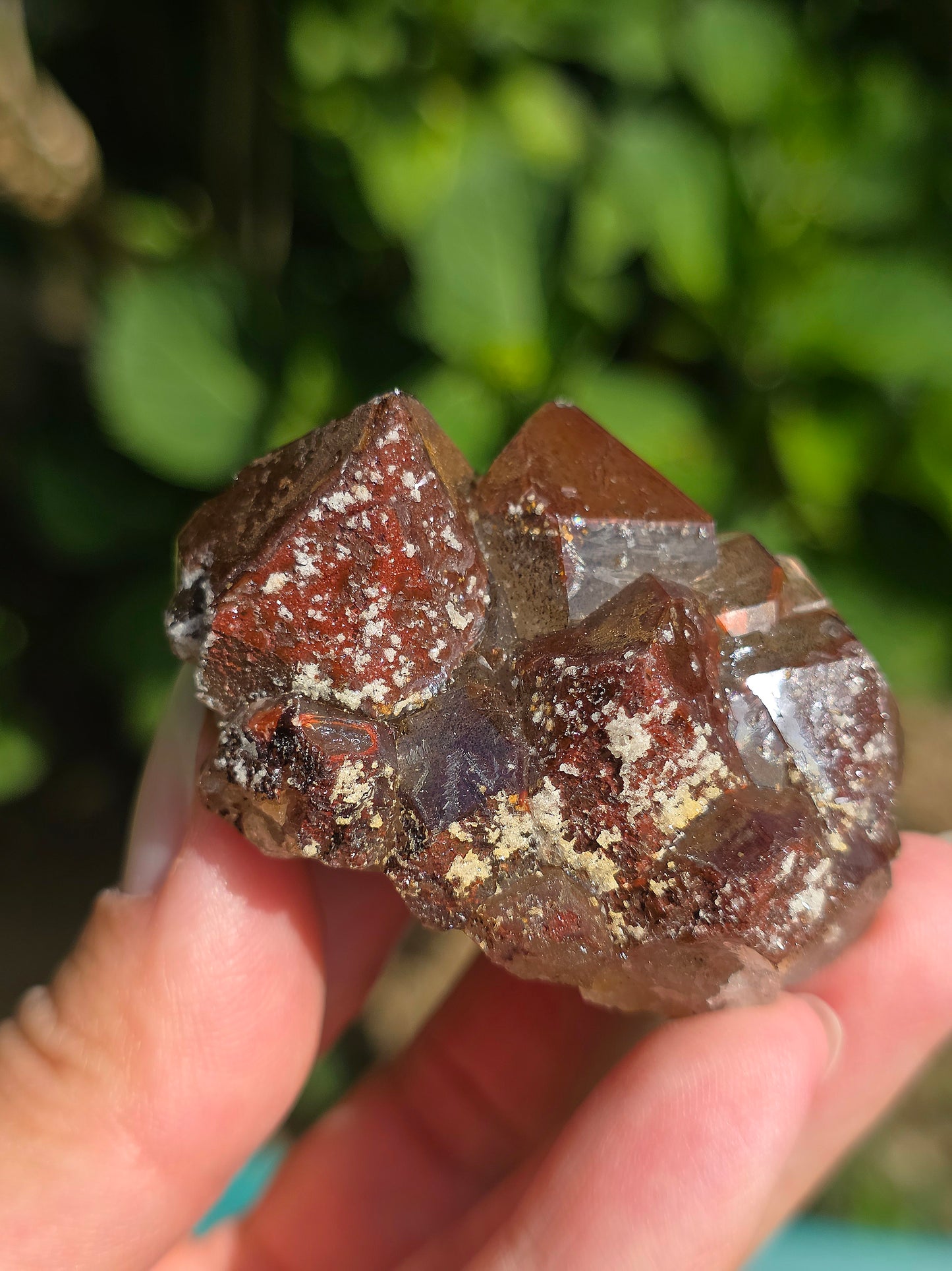  Quartz hématoïde brut du Maroc 