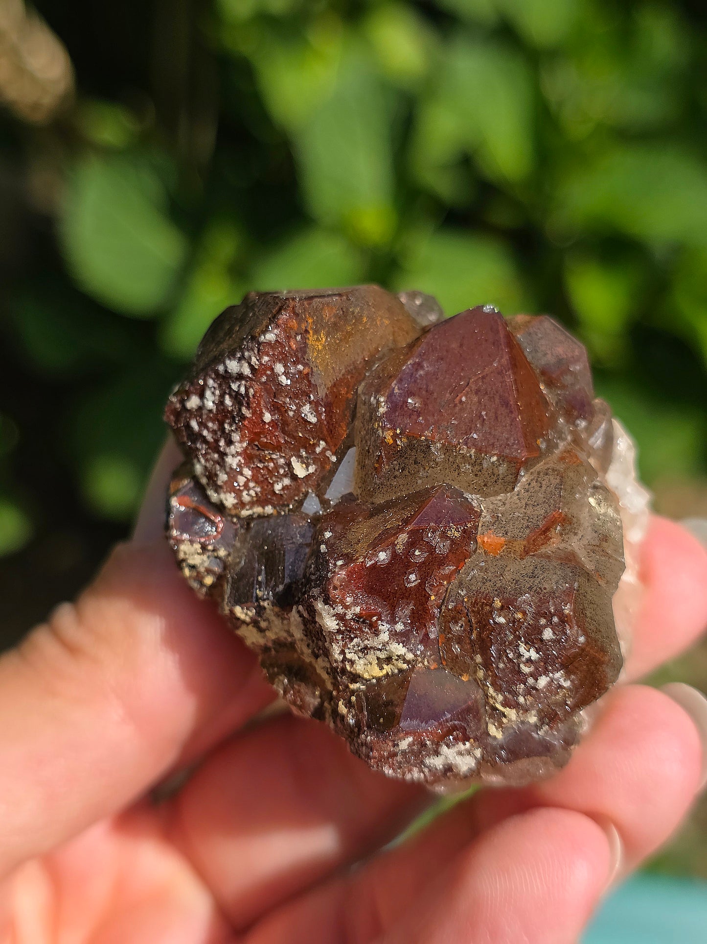  Quartz hématoïde brut du Maroc 