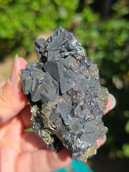 Superbe Tétraédrite sur Pyrite du Pérou