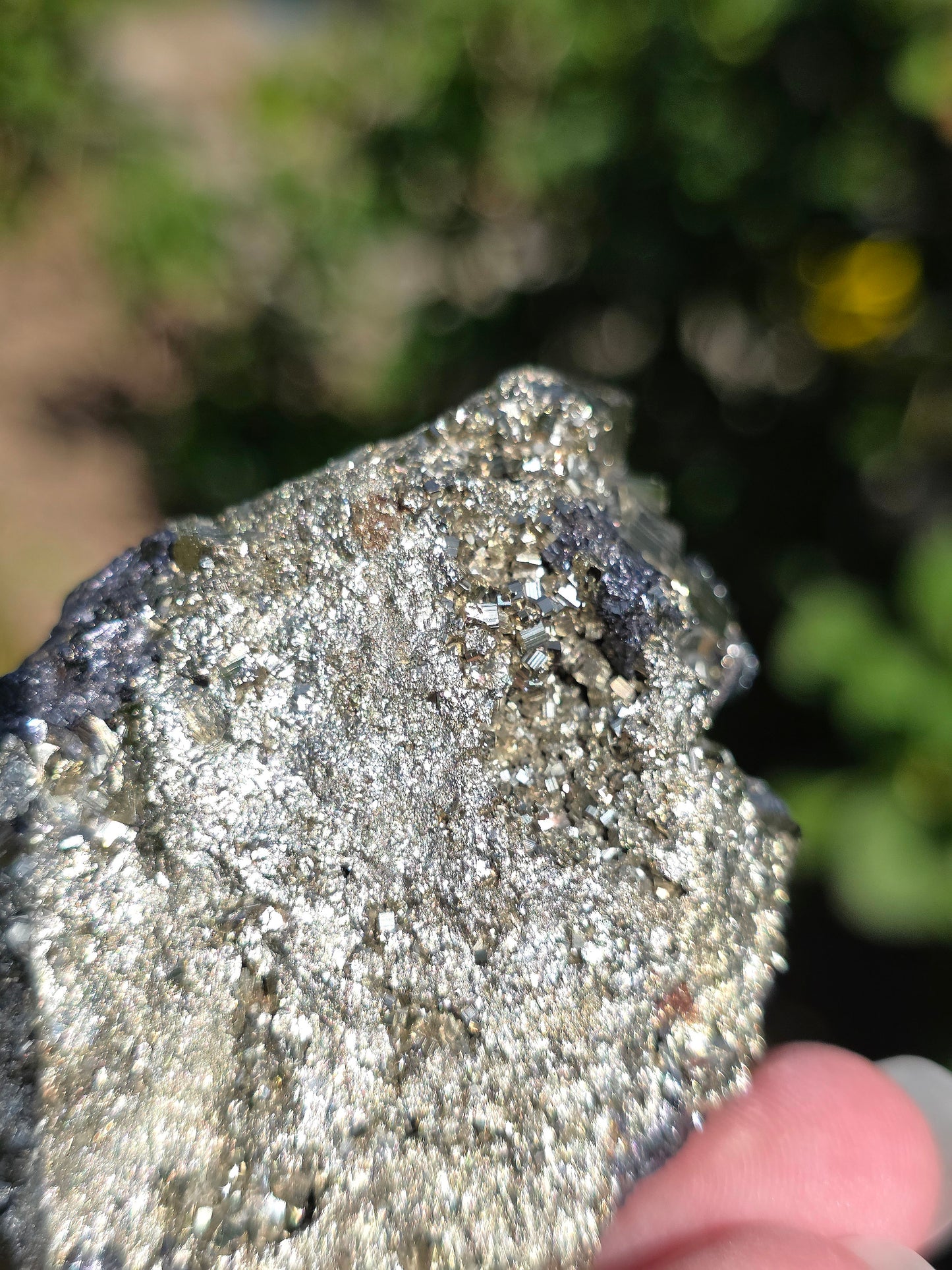 Tétraédrite sur Pyrite brute du Pérou