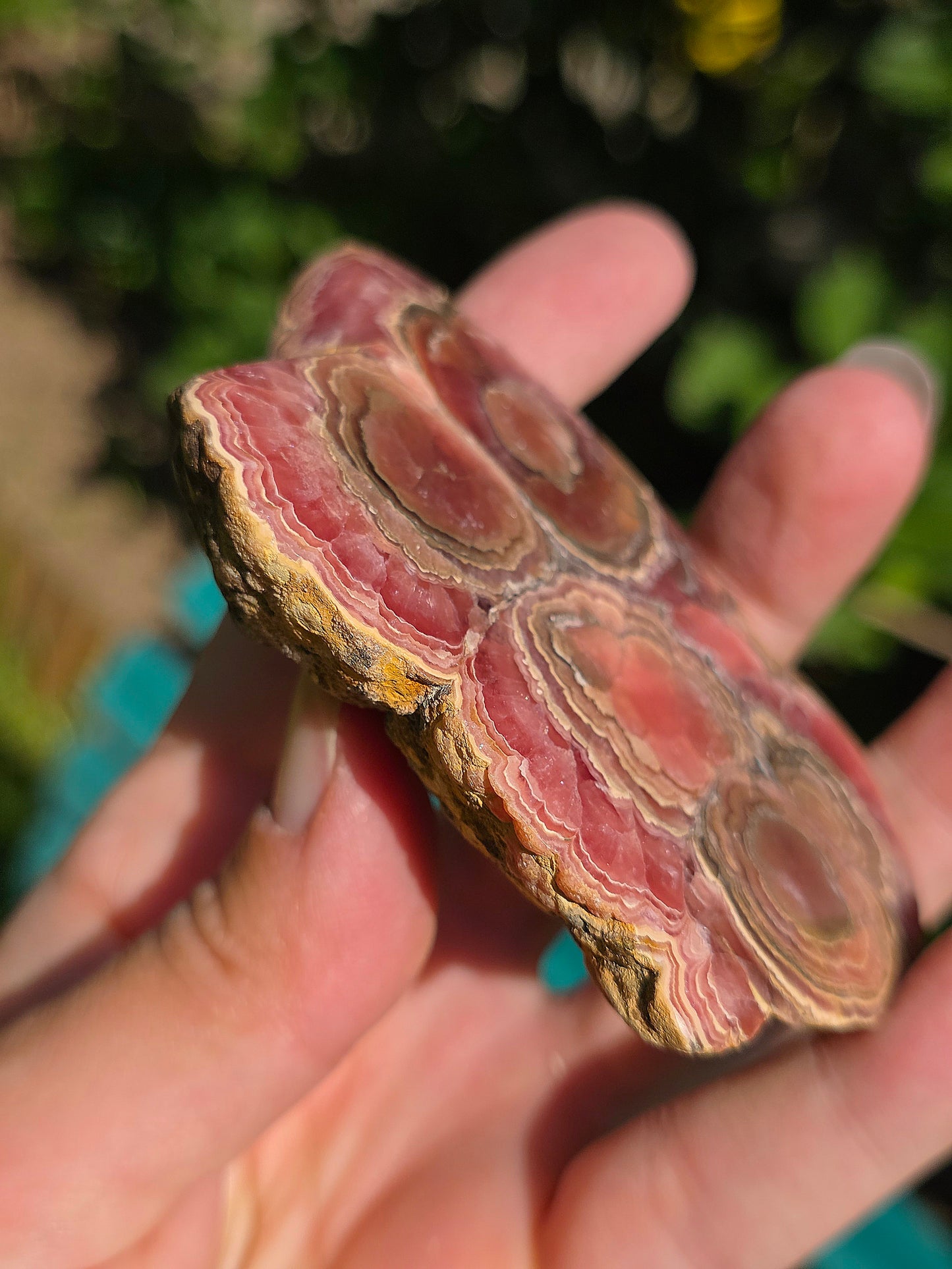 Sublime tranche de Rhodochrosite naturelle d'Argentine