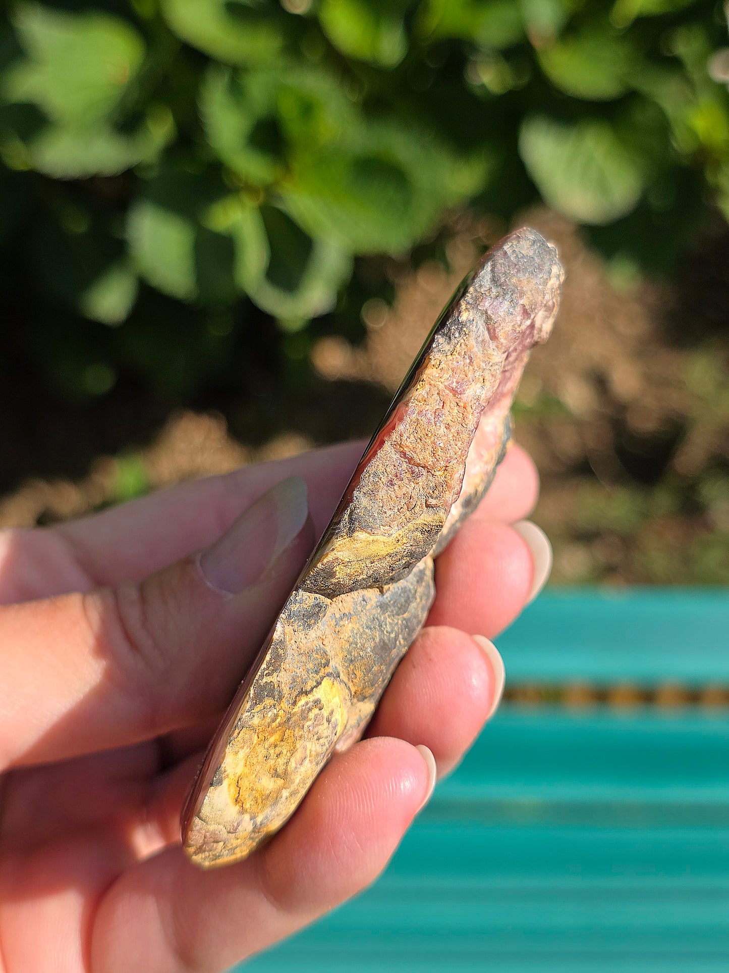 Sublime tranche de Rhodochrosite naturelle d'Argentine