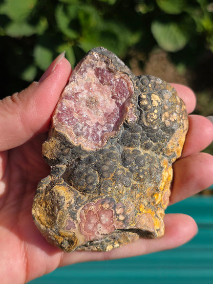 Sublime tranche de Rhodochrosite naturelle d'Argentine