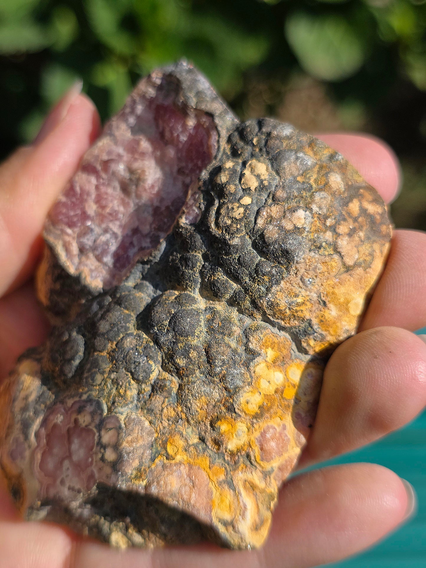 Sublime tranche de Rhodochrosite naturelle d'Argentine