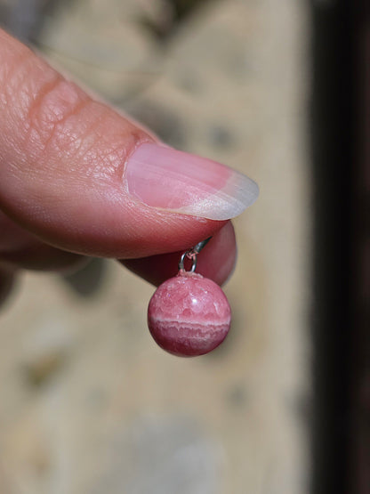 pendentif délicat en Rhodochrosite