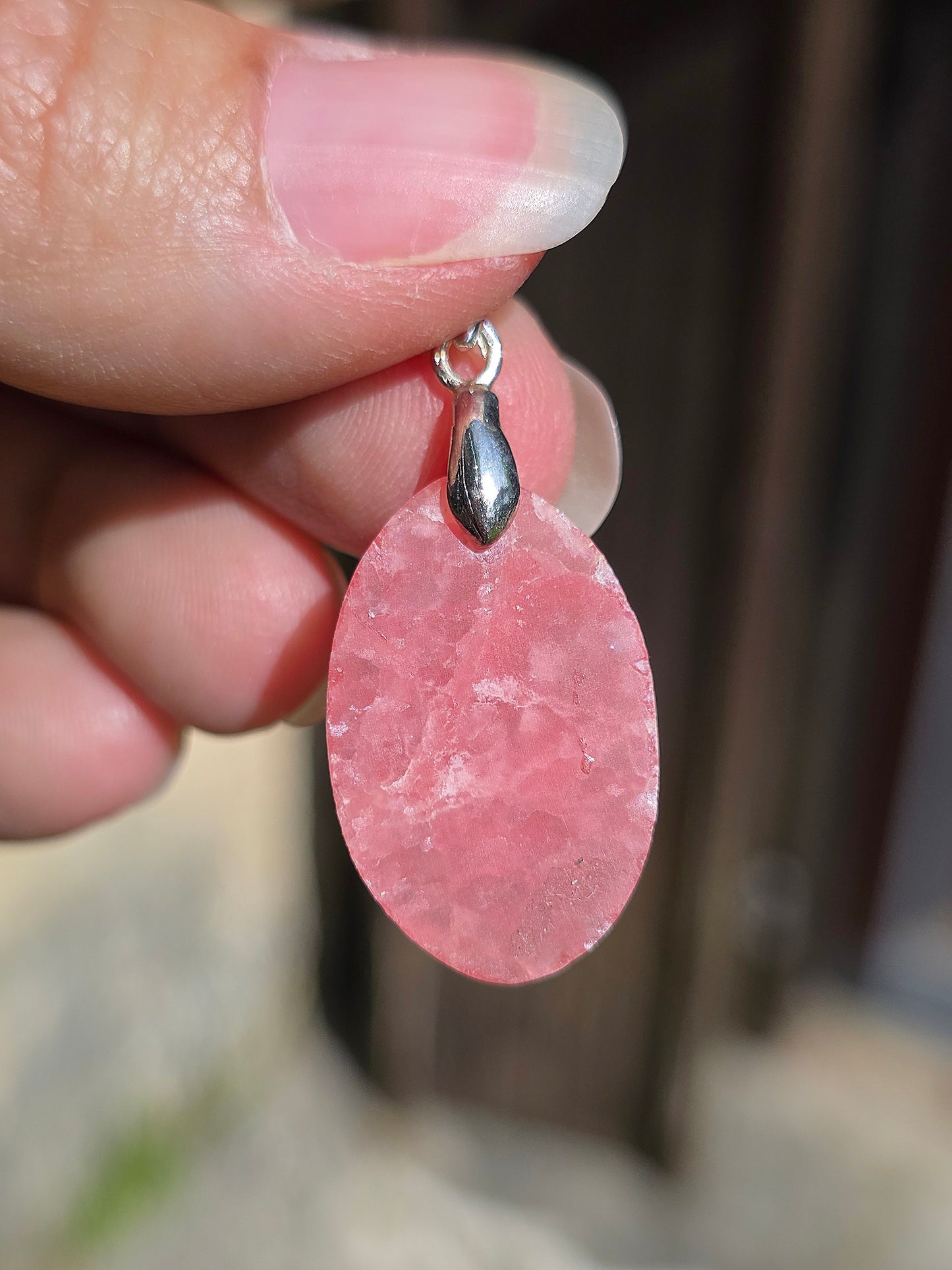 pendentif en Rhodochrosite d'Argentine