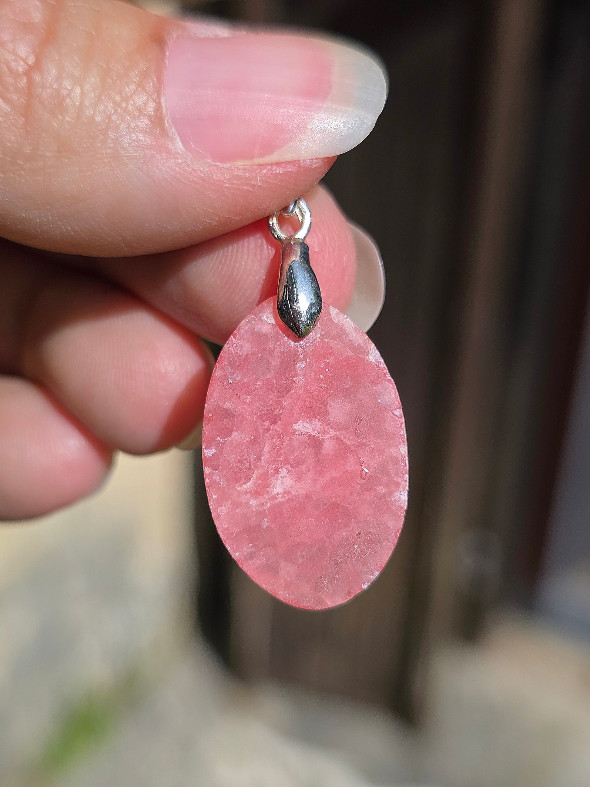 pendentif en Rhodochrosite d'Argentine