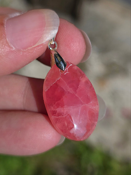 pendentif en Rhodochrosite d'Argentine
