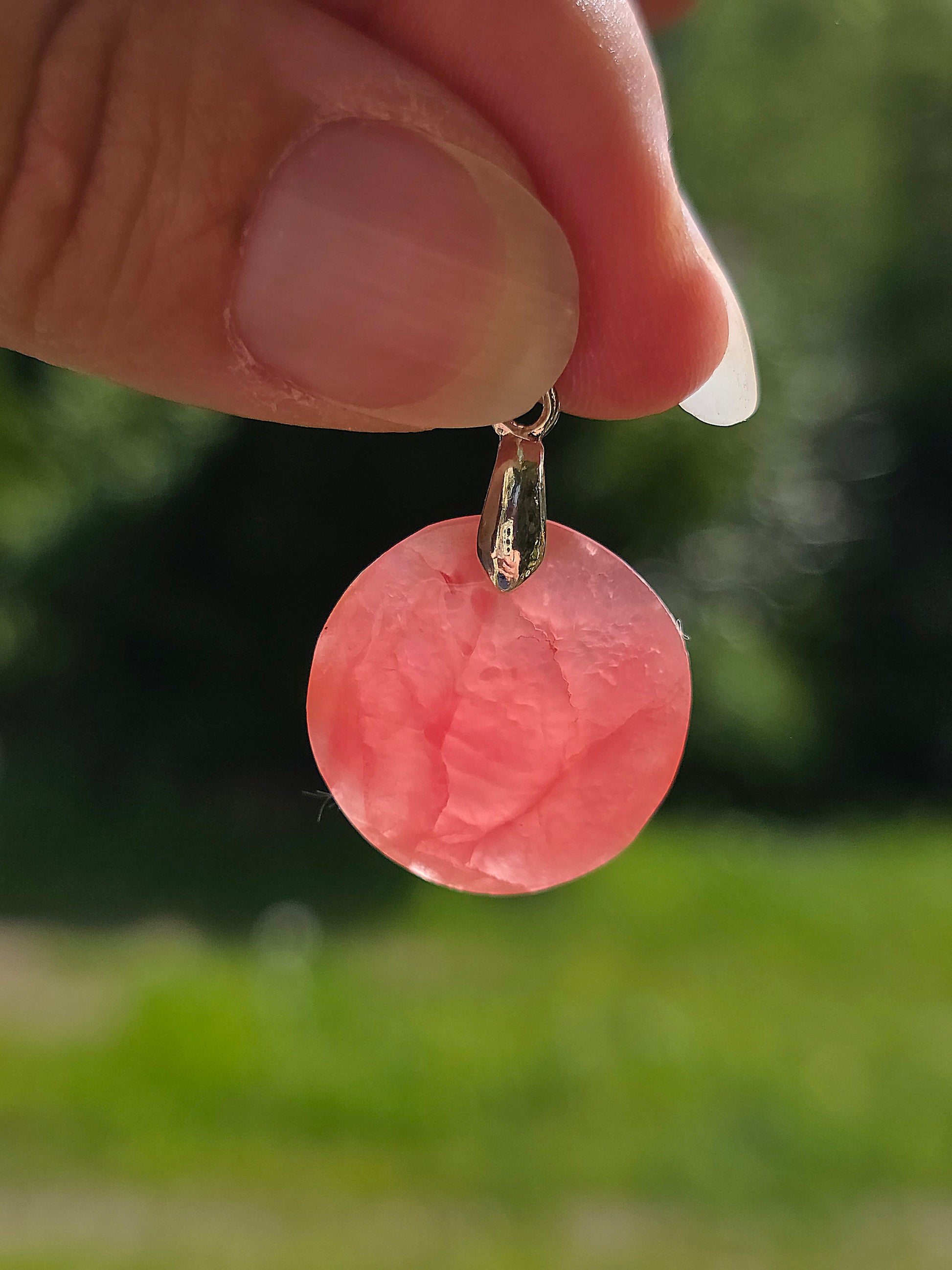 pendentif en Rhodochrosite d'Argentine