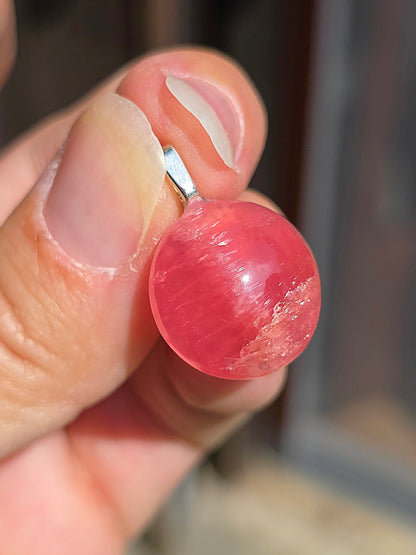 pendentif en Rhodochrosite d'Argentine