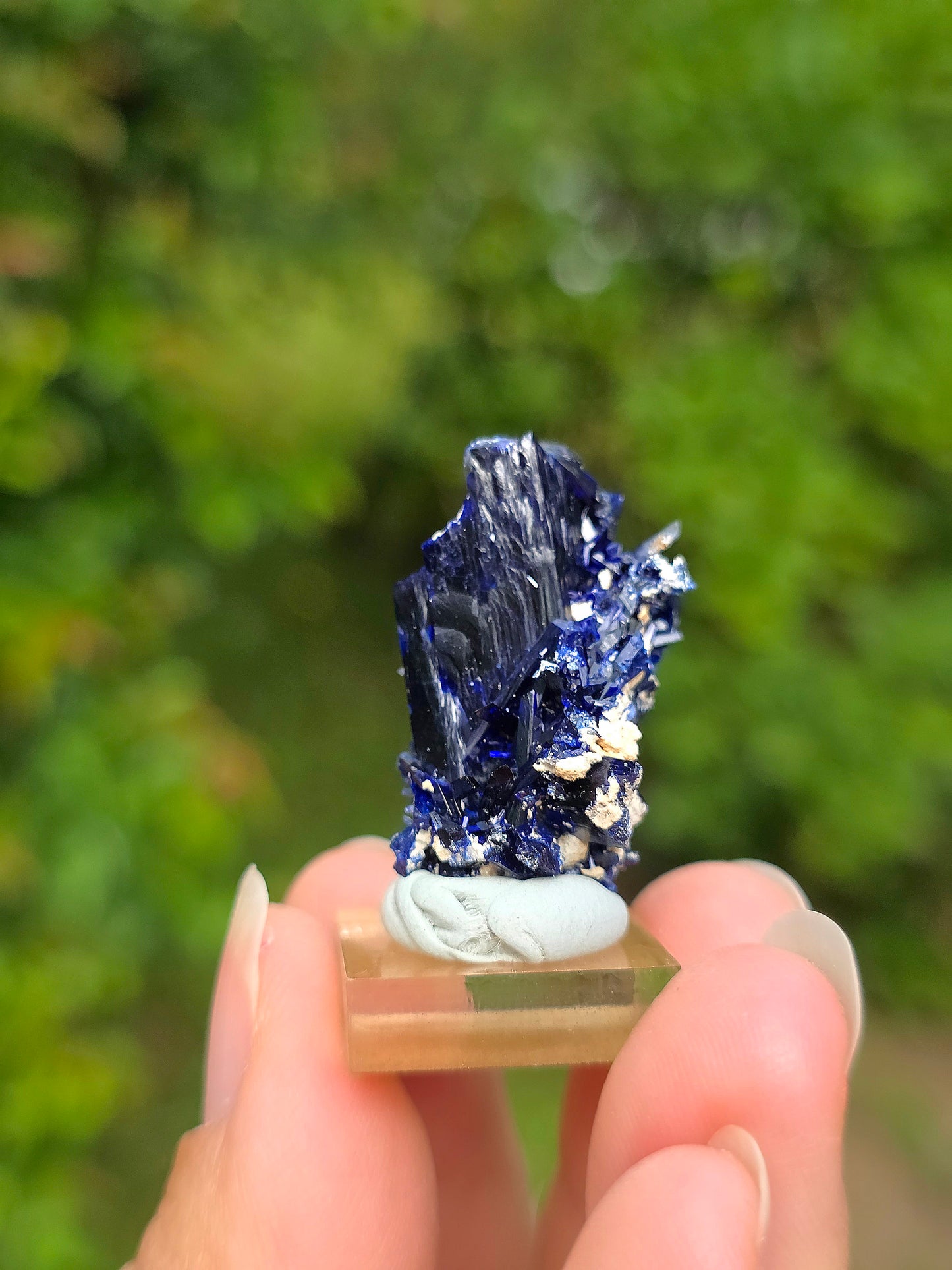 Cristal d'Azurite brute du Maroc