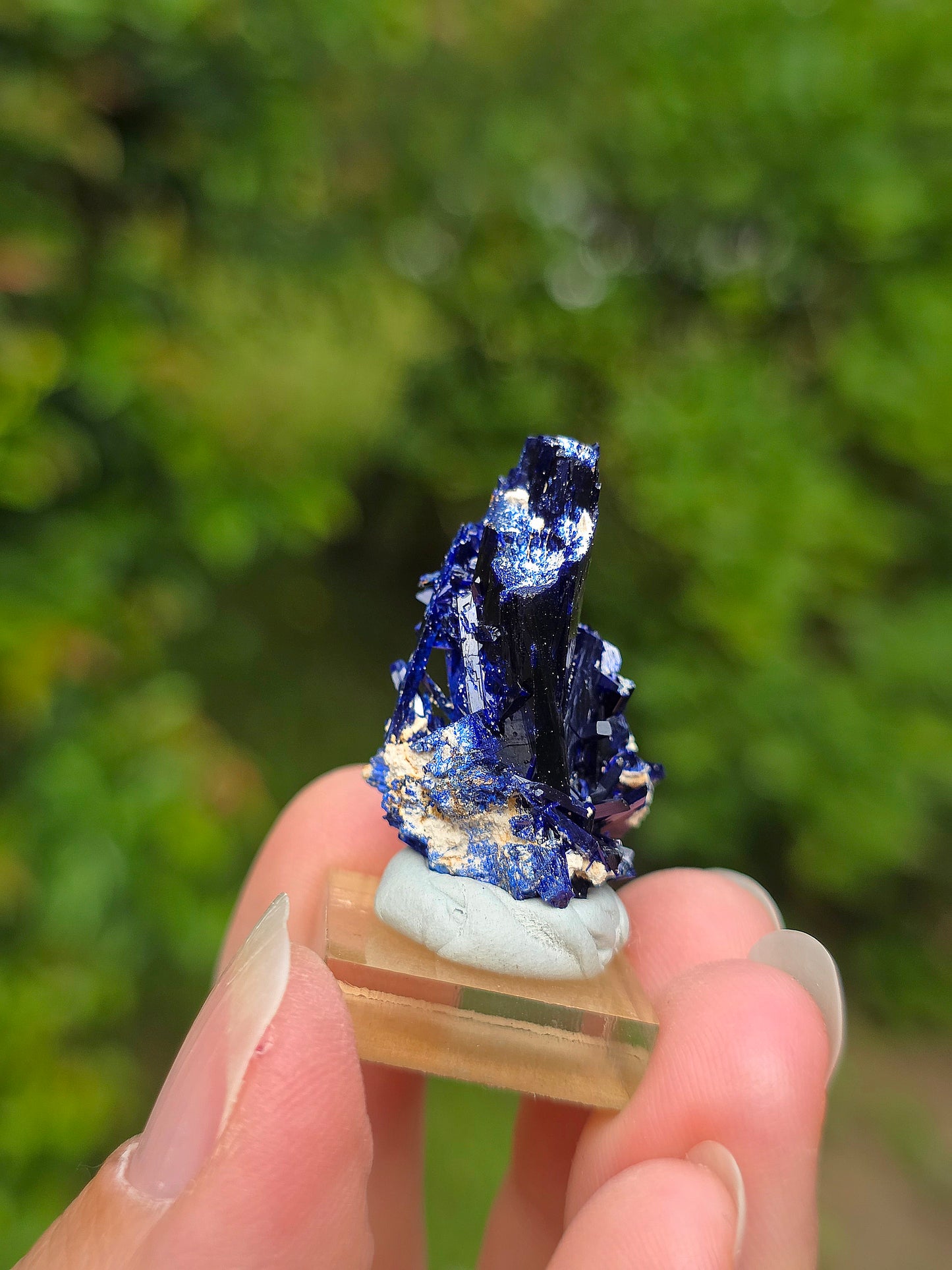Cristal d'Azurite brute du Maroc