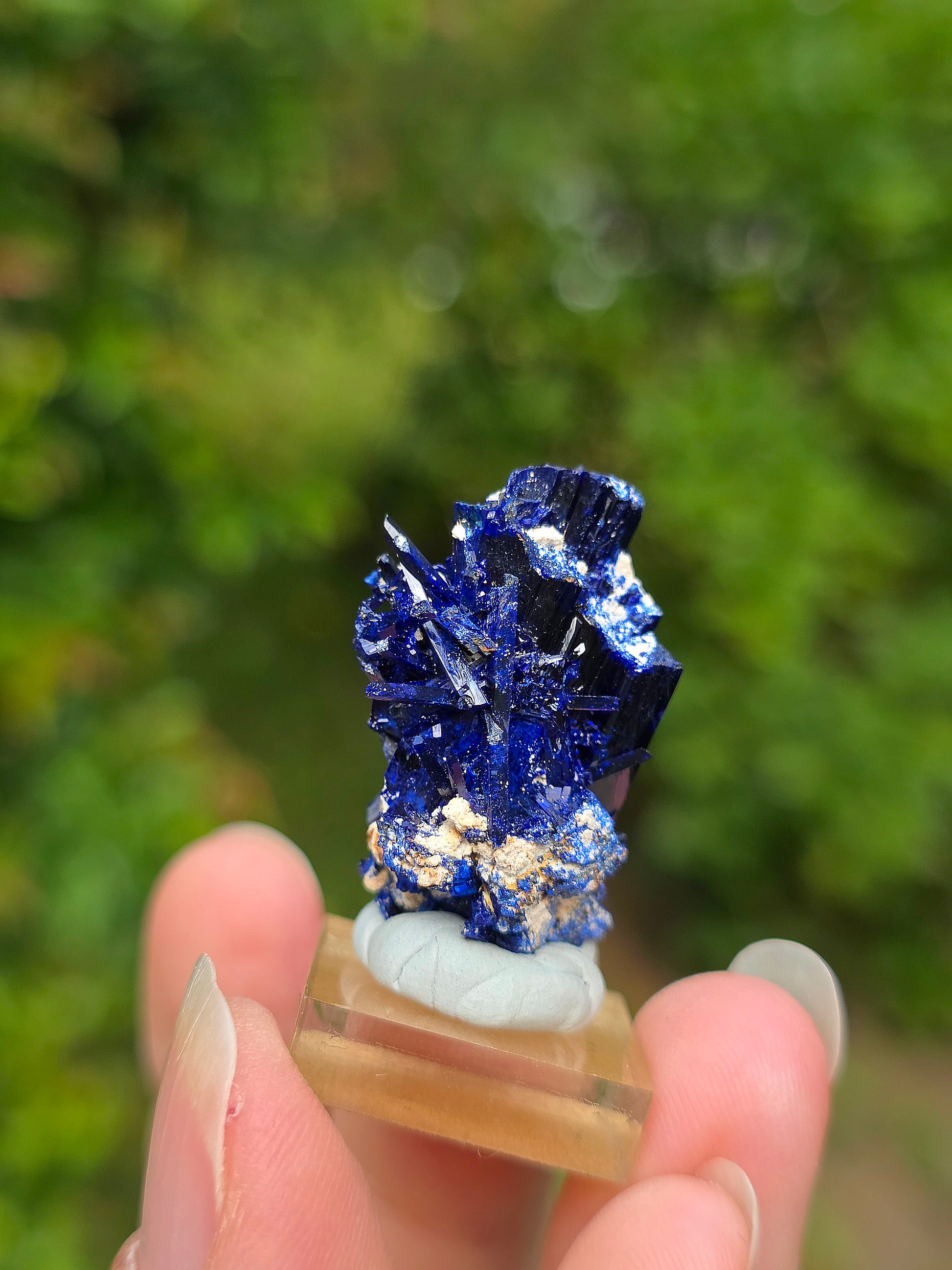 Cristal d'Azurite brute du Maroc