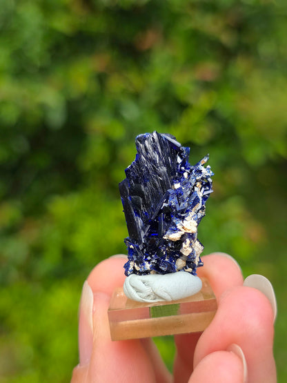 Cristal d'Azurite brute du Maroc