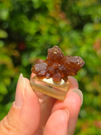 Quartz "citrine" ou "fleur de citrine" du Maroc