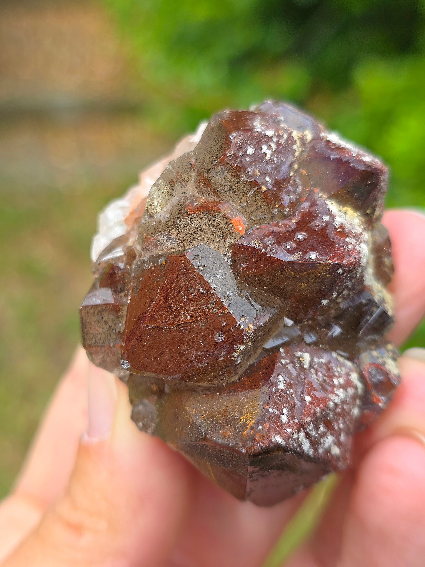  Quartz hématoïde brut du Maroc 