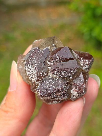 Quartz hématoïde brut du Maroc