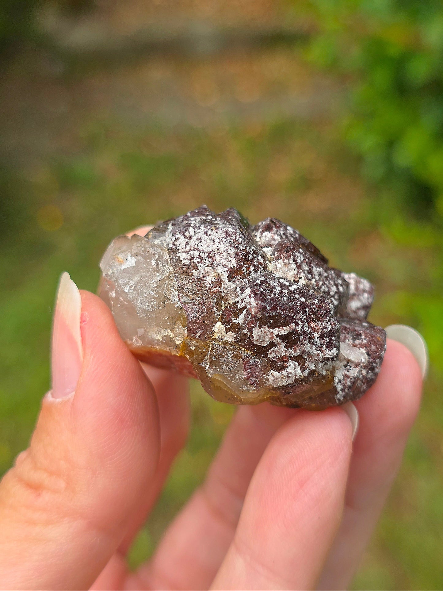 Quartz hématoïde brut du Maroc