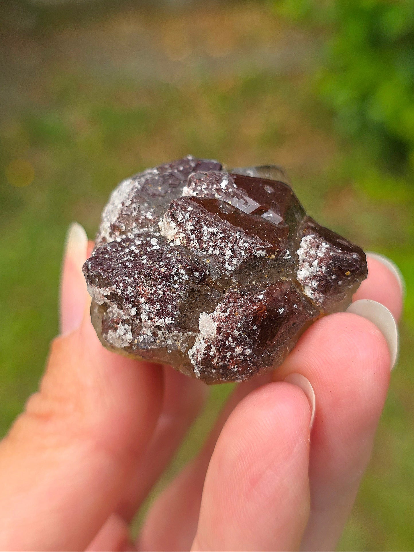 Quartz hématoïde brut du Maroc