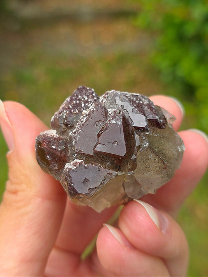 Quartz hématoïde brut du Maroc
